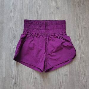 Zenana Outfitters High Waist Magenta Shorts